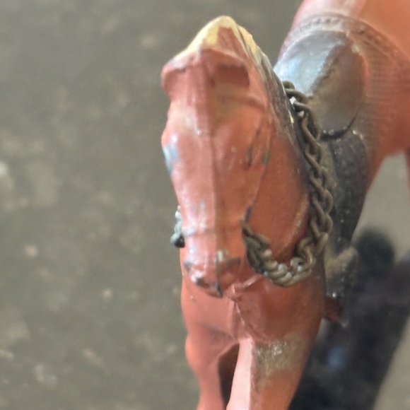 Vintage America Horse Roy Rogers Trigger Action & Pewter Horse Figurine Duo - Picture 10 of 12